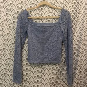 Abercrombie long sleeve crop top